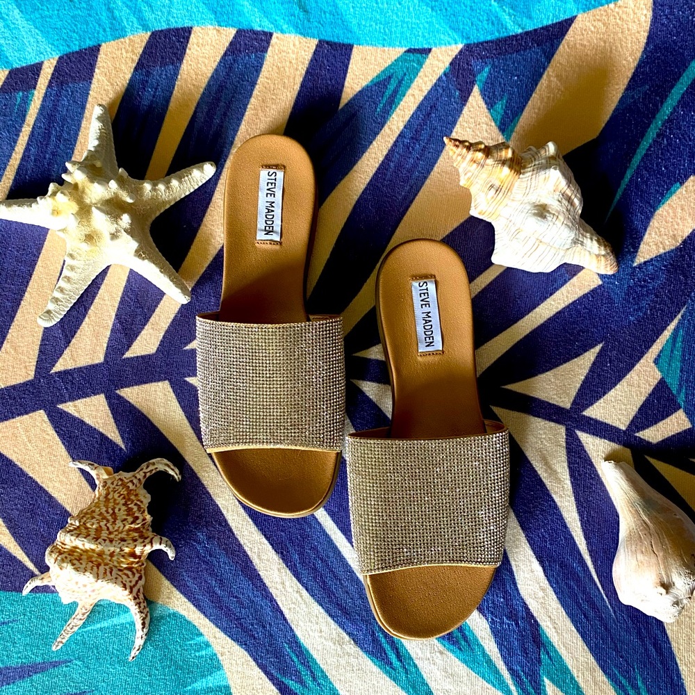 Steve Madden bling slides